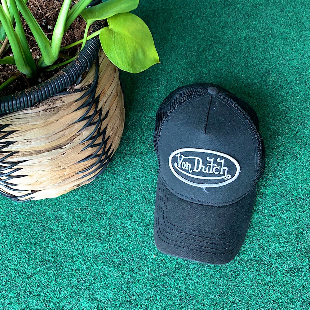 Black Von Dutch SnapBack Cap